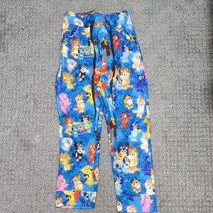 Kids Bluey And Friends Stretch Yoga Pants Size L/XL